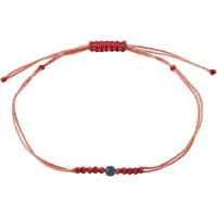Pilgrim Armbånd 'Birthstones' antracit / lys rød