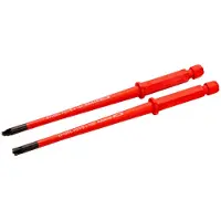 Bahco Elektrisk Isolert Udskiftelig Stang Med Slidskombispids Og Pozidriv Med Reduceret Diameter Ph2 6 Mm