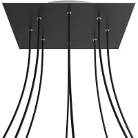 Creative Cables Kroq408f103 Xxl Rose-one Firkantet Mat Sort Rose Kit