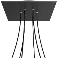 Creative Cables Kroq406f103 Xxl Rose-one Kvadratisk Mat Sort Rosesæt