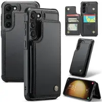 CASEME Samsung Galaxy S23+ 5G C22-etui RFID-kortpung - Sort