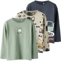 Name it Niko T-shirt Med Lange ærmer 3 Enheder