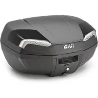 Givi TOPCASE E46 RIVIERA MONOLOCK PLADE 46L Sort/sølv blå