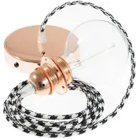 Creative Cables Rp04 50 Cm Hængende Lampe Pendel Til Lampeskærm