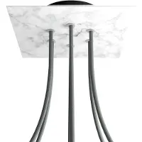 Creative Cables Krovnq206f105 Rose-one Square Carrara Marble Rose Kit