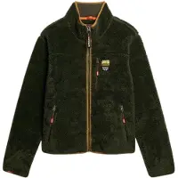 Superdry Superdrytil mænd. M2014140A Outdoor-jakke med fuld lynlås, grøn (S), Casual, Polyester