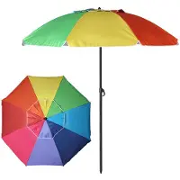 Bigbuy 22/25 Mm Orientable Oxford Aluminium Parasol 180 Cm