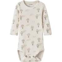 Lil´ Atelier Sparkedragt/Body 'NBNGavo' creme / brokade / mørkegrå