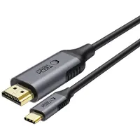 TechProtection UltraBoost Type-C til HDMI 2.0-kabel - 4K/60Hz, 1.8m - Sort