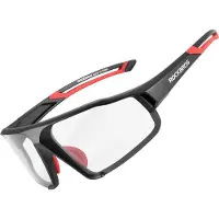 RockBros SP216BK fotokromatiske cykelbriller UV400 - sort/rød