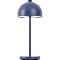 QAZQA Bordlampe blå inkl. LED IP54 genopladelig med ladestation - Squirrel