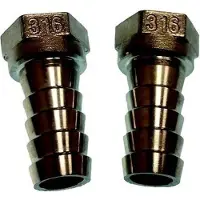 Goldenship F 3/4´´ Rustfrit Stål Lige Konnektor 25 Mm