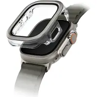 Uniq Voute-etui med hærdet glas til Apple Watch Ultra 49 mm - sølv