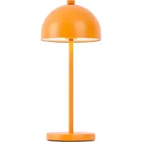 QAZQA Bordlampe orange inkl. LED IP54 genopladelig med ladestation - Squirrel