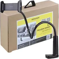 Awei skrivebordsholder X3 4-10.5 sort/sort lang arm