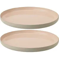 Stelton Middagstallerken EMMA 24 cm, sæt med 2 stk, rose, stentøj,