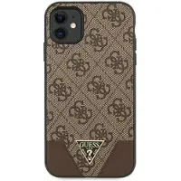 GUESS 4G Triangle Collection-etui til iPhone 11 6.1" / Xr 6.1" - brun