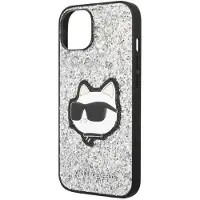 Karl Lagerfeld KLHCP14MG2CPS iPhone 14 Plus 6,7" sølv/sølv hardcase Glitter Choupette Patch