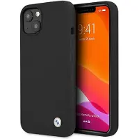 BMW iPhone 13 Mini Silikone Signature Cover Sort