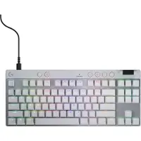 Logitech G Pro X TKL RAPID -trådet gamingtastatur, hvid