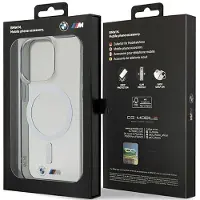 BMW MagSafe sølvfarvet gennemsigtigt iPhone 14 Pro-cover