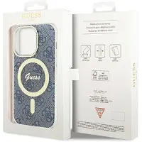 GUESS IML 4G MagSafe-etui til iPhone 15 Pro - blå