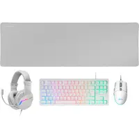 Mars Gaming Mcp-rgb3w Spilsæt Mus Tastatur Headset Musemåtte