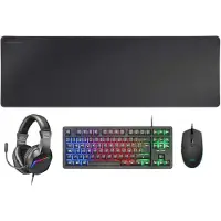 Mars Gaming Mcp-rgb3 Spilsæt Mus Tastatur Headset Musemåtte