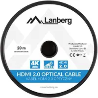 Lanberg M/M v2.0 HDMI-kabel 20m sort optisk AOC
