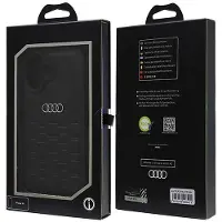 Audi syntetisk læder iPhone 16 6,1" sort/sort hardcase AU-TPUPCIP16-GT/D2-BK