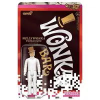 Super7 Willy Wonka og chokoladefabrikken Willy Wonka hvidt jakkes?t - 3,75" actionfigur med tilbeh?r til klassiske filmsamlerobjekter og retrole