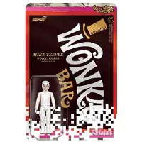 Super7 Willy Wonka og chokoladefabrikken Mike Teevee hvidt jakkes?t - 3,75" Willy Wonka actionfigur klassiske filmsamlerobjekter og retroleget?j