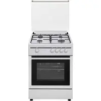 Vitrokitchen Cb55bn 50x55 Cm Gaskomfur Med Ovn 4 Blus