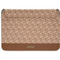 GUESS GCube Stripes-taske til en 16" bærbar computer - brun