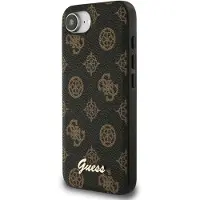 GUESS Peony Script Logo MagSafe iPhone 16e Etui Sort