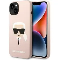Karl Lagerfeld KLHCP14MSLKHLP iPhone 14 Plus 6.7" hardcase pink/pink Silikone Karl's Head