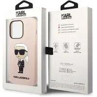 Karl Lagerfeld Ikonik MagSafe-etui i silikone til iPhone 14 Pro Max - pink