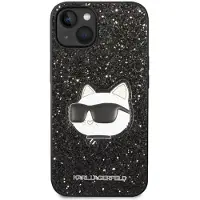 Karl Lagerfeld KLHCP14MG2CPK iPhone 14 Plus 6,7" sort/sort hardcase Glitter Choupette Patch