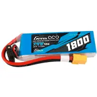 Gens ace Gensace G-tech Lipo 1800mah 7.4v 45c 2s1p Xt60 Battery Dronebatteri
