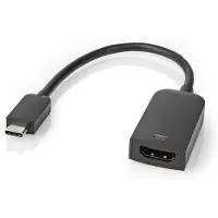 Nedis Ccgb64652bk02 Usb-c Til Hdmi-adapterkabel Usb 3.2 Gen 1 4k Nikkelbelagt 0.2 M 60hz