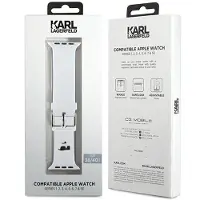 Karl Lagerfeld Apple Watch Rem 38mm 3D Gummi Hvid