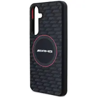 Mercedes AMG Silicone Carbon Pattern MagSafe-etui til Samsung Galaxy S24+ - sort