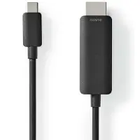Nedis Ccgl64655bk10 Usb-c Til Hdmi-adapterkabel Usb 3.2 Gen 1 4k Nikkelbelagt 1 M 60hz