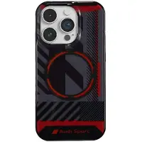 Audi IML Sport MagSafe-etui iPhone 14 Pro Max 6,7" sort/sort hardcase AU-IMLMIP14PM-RSQ/D2-BK