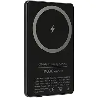 Audi Induktiv Powerbank 15W 5000mAh Big Logo MagSafe Grå