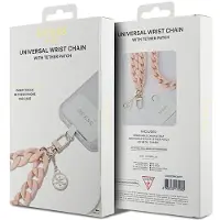 GUESS GUOUCBMC4MP Universal Big Hand Strap-etui - pink Akryl 4G Charm