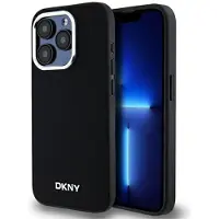 DKNY MagSafe iPhone 15 Pro Max-etui med almindeligt logo - sort