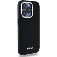 DKNY MagSafe iPhone 15 Pro-etui med almindeligt logo - sort