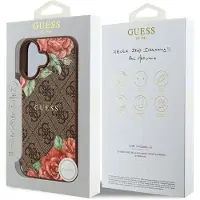 GUESS GUHMP16SP4ROPEMCW iPhone 16 6,1" brun/brun hardcase 4G Flowers Print MagSafe