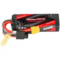 Gens ace Lipo G-tech 2200mah 7.4v 2s1p 60c Grp-76 Hardcase With Xt60 Plug Dronebatteri
